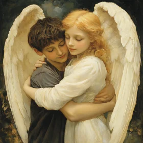 Children with Wings: A Moment of Peace