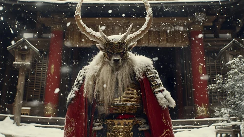 Winter Deity in Ancient Japan Setting