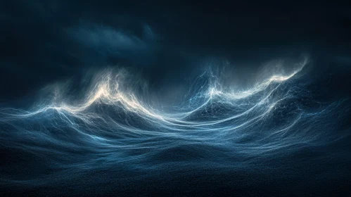 Luminescent Waves in a Nocturnal Storm