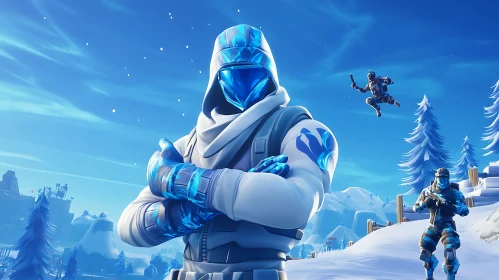 Fortnite Winter Scene: Frozen Battleground