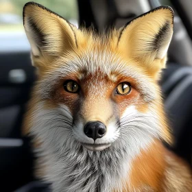 Fox Portrait: Amber Eyes and Soft Fur