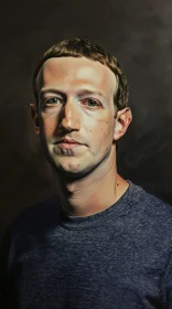 Detailed Representation of Mark Zuckerberg