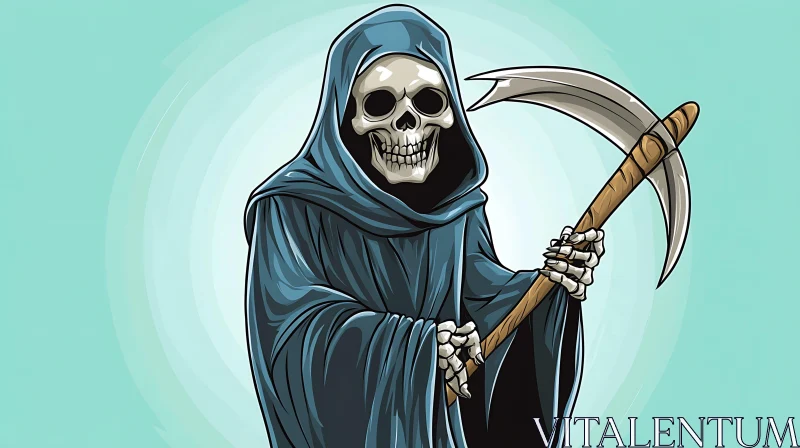 AI ART Stylized Grim Reaper Character Design