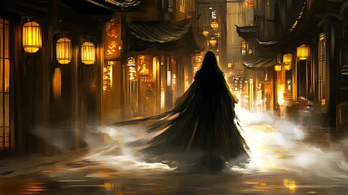 Lanterns and Shadows in the City