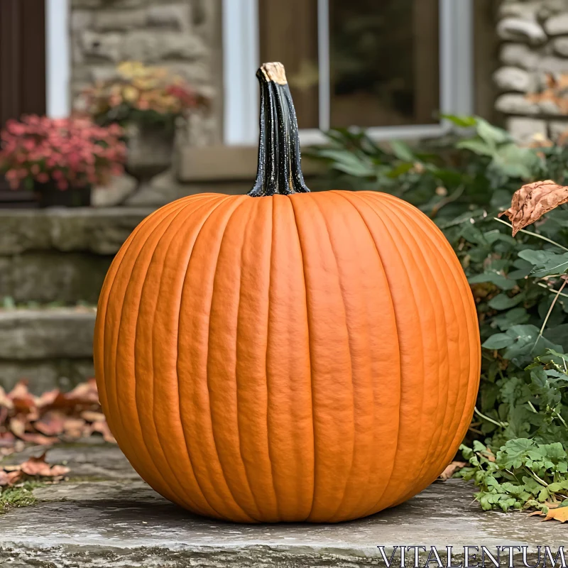 Harvest Pumpkin Still Life AI Image