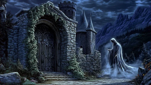 Castle Ghost in the Night