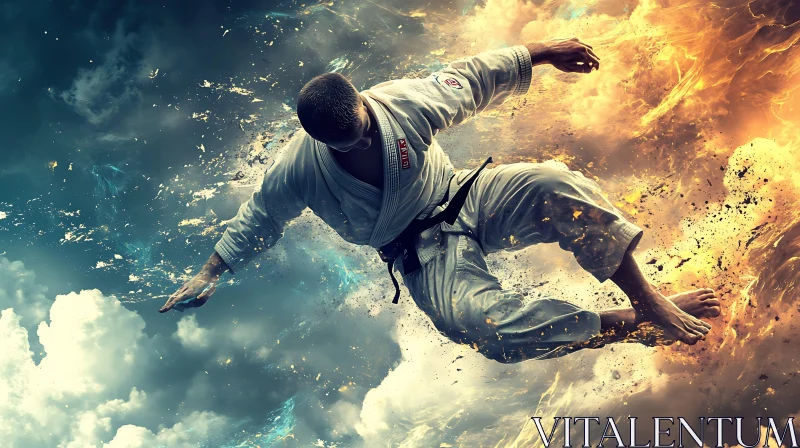 AI ART Soaring Fighter: A Martial Arts Flight