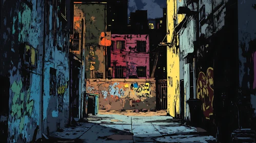 City Alley Graffiti Art