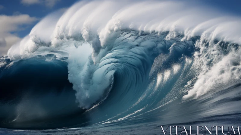 Captivating Ocean Wave: A Narrative-Driven Visual Storytelling AI Image