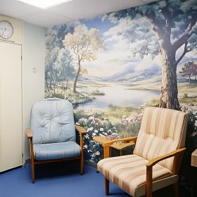 Nature Inspired Waiting Room Interior