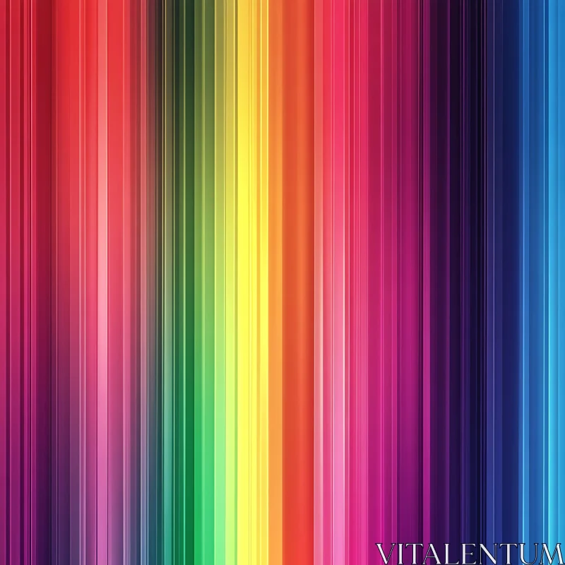 AI ART Rainbow Gradient Vertical Lines Art