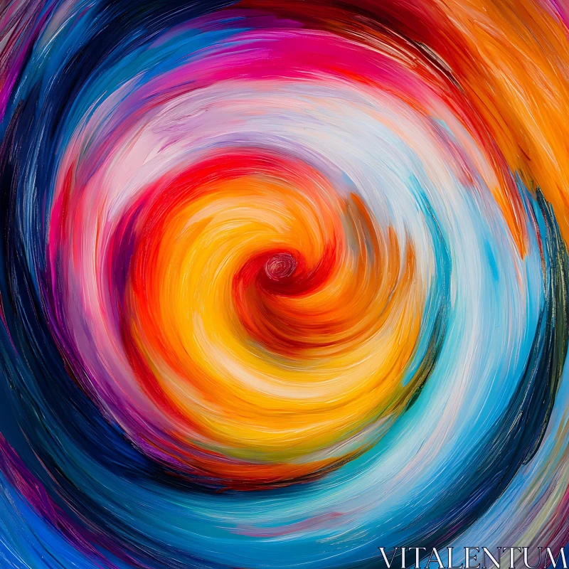 AI ART Vortex of Colors Abstract Artwork