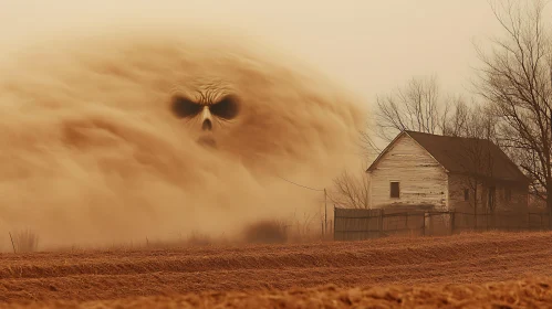 Apocalyptic Dust Cloud Face