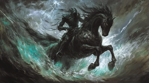 Storm Rider on Black Steed