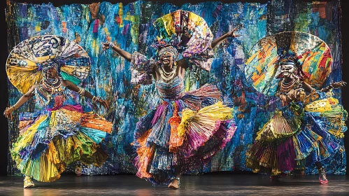 Energetic Dance with Vibrant Attire