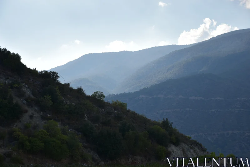 PHOTO Tranquil Hills and Mountains in Soft Light