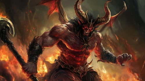 Demon Arisen from the Flames