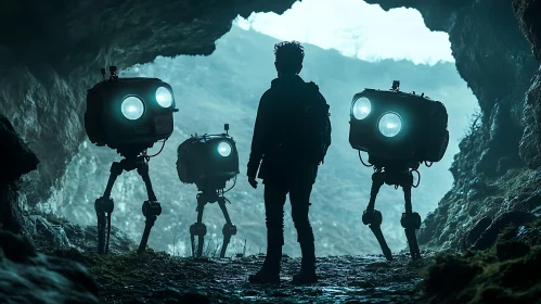 Cave Robots and a Silhouette