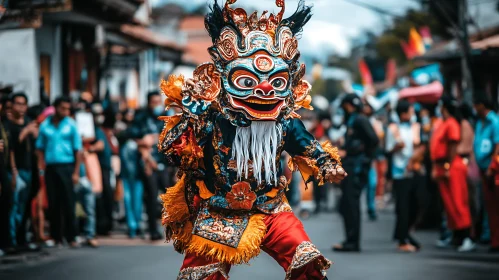 Elaborate Masked Costume Parade