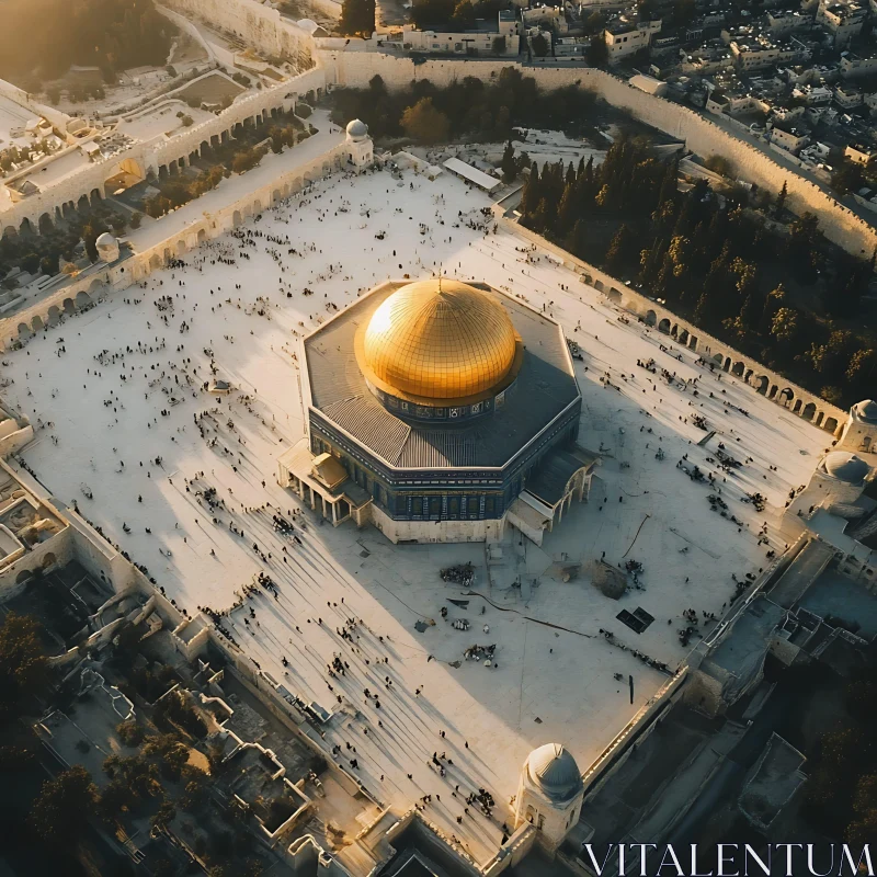 AI ART Aerial View of Jerusalem Landmark