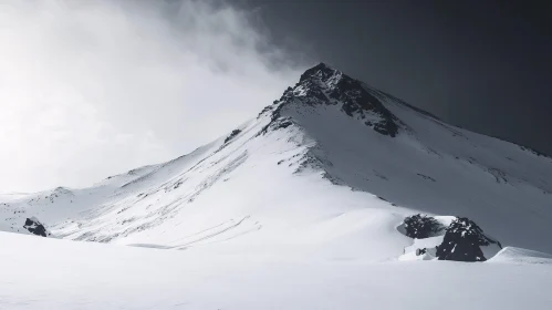 Pristine Winter Mountain Landscape