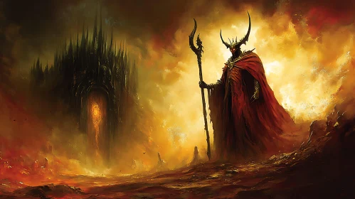 Demon Lord in a Fiery Domain