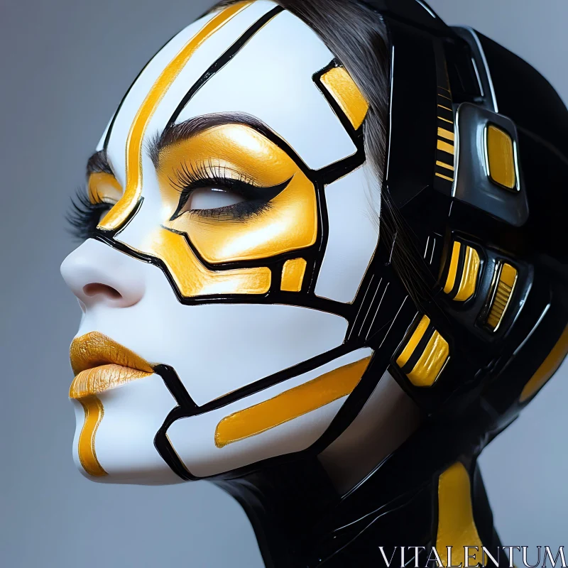 Advanced Technology Face Art AI Image