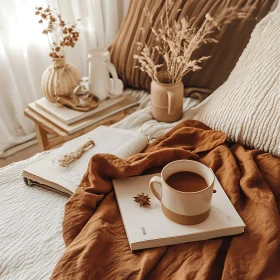 Mug of Coffee on Book Still Life