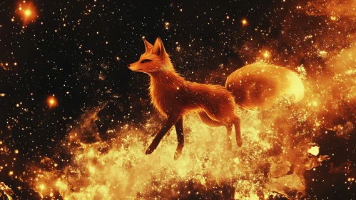Celestial Fox Illustration