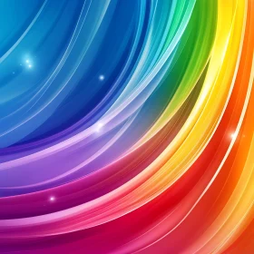 Rainbow Gradient Abstract Art