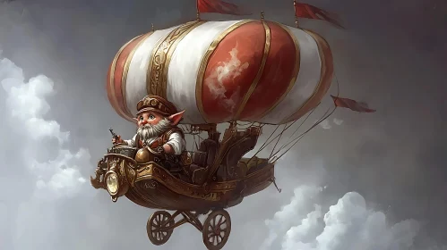 Airship Adventure with Gnome Pilot