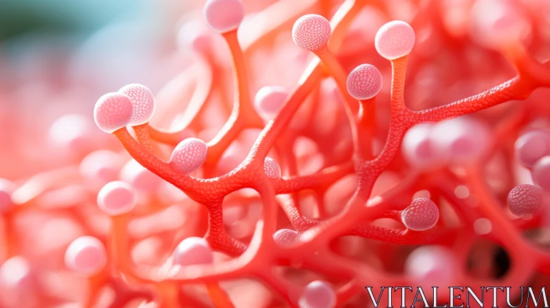 Intricate Coral Stalk Rendered in Cinema4D AI Image