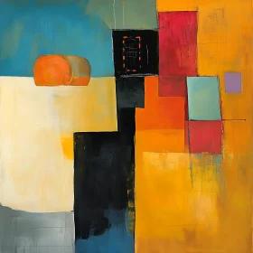 Geometric Abstract Art with Bold Shapes