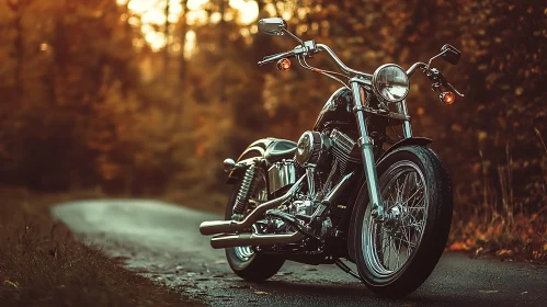Classic Bike on a Fall Day