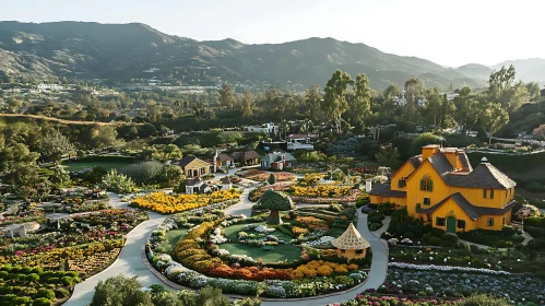 Charming Houses in a Floral Paradise