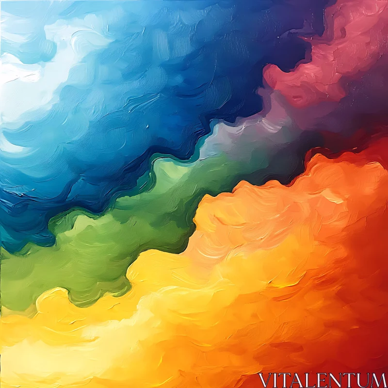 AI ART Abstract Color Field Painting with Gradients