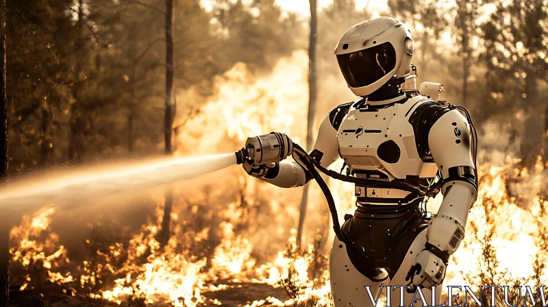 AI ART Robotic Savior: Forest Fire Suppression