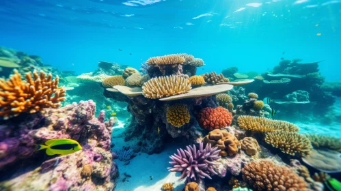 Captivating Natural Coral Reefs and Sea Life in Australian Landscape