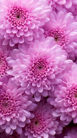 Close-up of Pink Flowers: Monochromatic Harmony in Nature
