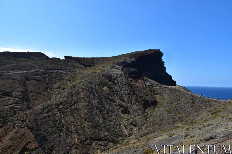 Cliffside Overlook in Madeira Free Stock Photo