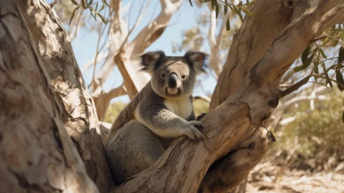 Emotive Imagery of a Koala in Natural Habitat