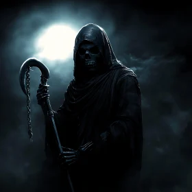 Cloaked Figure with Scythe