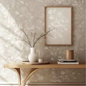Neutral Tone Interior with Botanical Elements