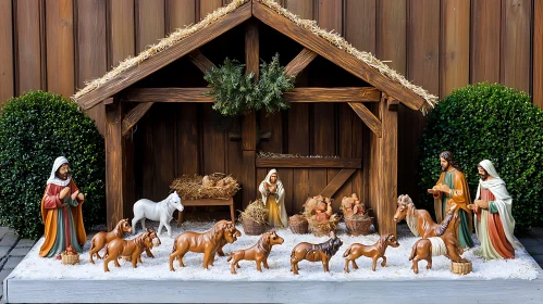 Christmas Nativity Display