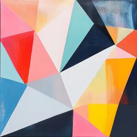 Colorful Geometric Shapes in Abstract Art