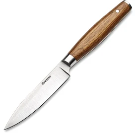 Sharp Kitchen Knife with Polished Wood Handle