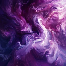 Swirling Abstract Art in Purple