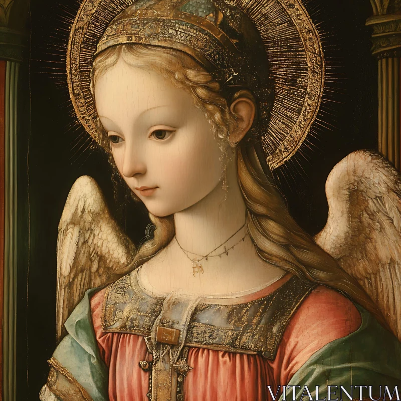 AI ART Renaissance Angel with Delicate Features