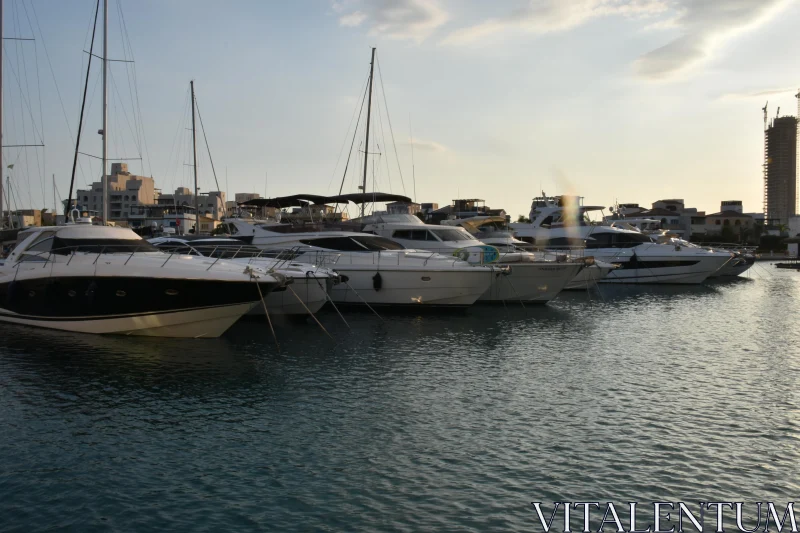 PHOTO Sunset View of Limassol Yachts