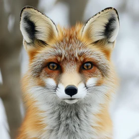 Close-Up of a Fox Face